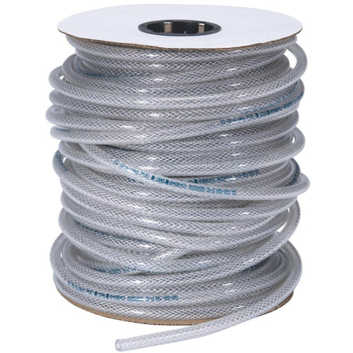 Abbott Rubber 1/2 In. x 1/4 In. x 250 Ft. Clear T12 Braided PVC Tubing, Bulk Spool