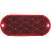 Peterson 1-7/8 In. W. x 4-3/8 In. H. Oblong Red Oval Reflector (2-Pack)