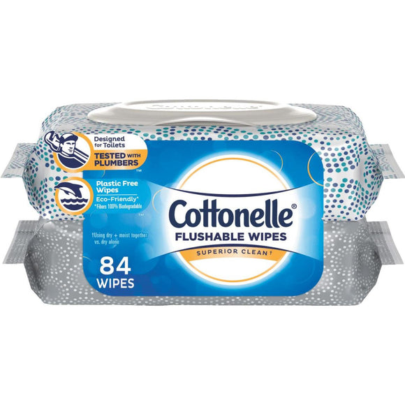 Cottonelle Flushable Wet Wipe (84 Count)