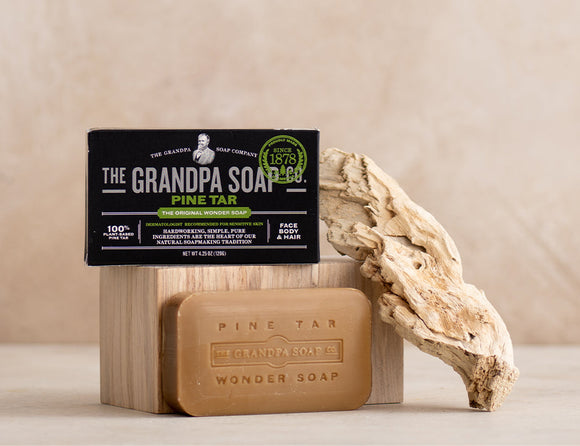 The Grandpa Soap Co.  The Original Wonder Soap Pine Tar - 4.25 oz.