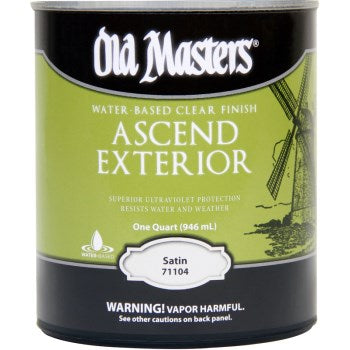 Old Masters 71104 Clear Finish, Satin ~ Qt