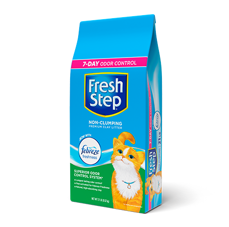 PREMIUM NON-CLUMPING LITTER NOW WITH FEBREZE