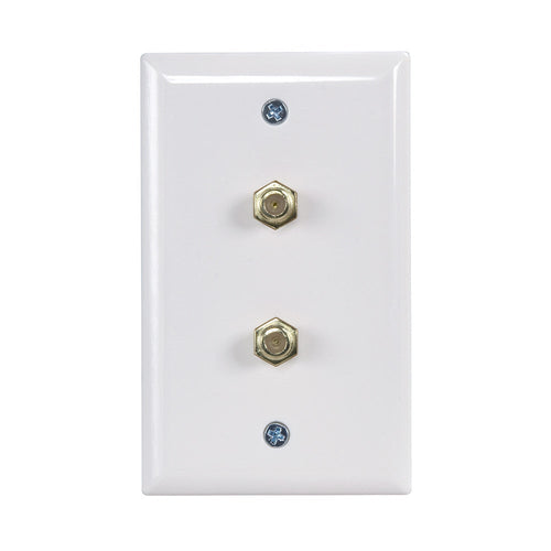 Zenith Dual Coax Wallplate  VW1001WJ2W
