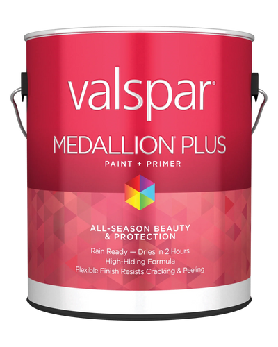 Valspar® Medallion® Plus Exterior Paint + Primer Semi-Gloss 1 Gallon White Base (1 Gallon, White Base)